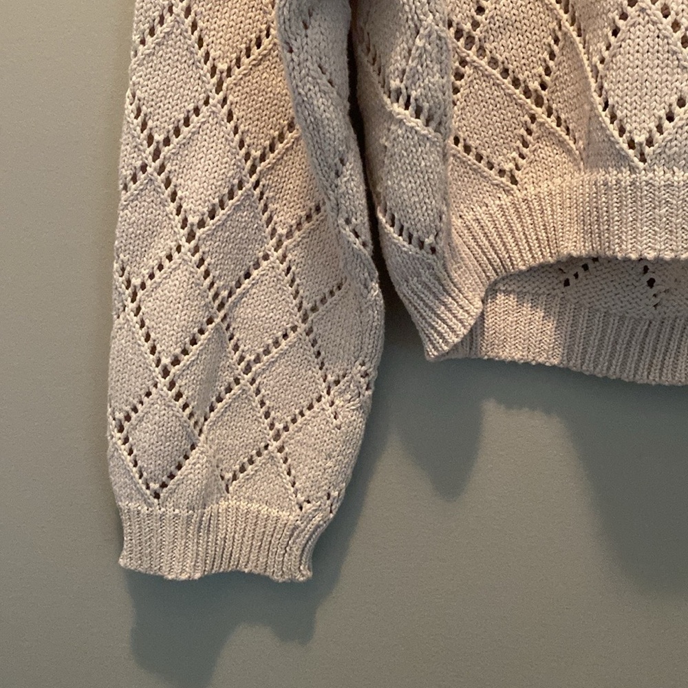 ✨LIKE NEW✨ Mango Aleta Cotton cropped openwork sweater - Picture 10 of 15
